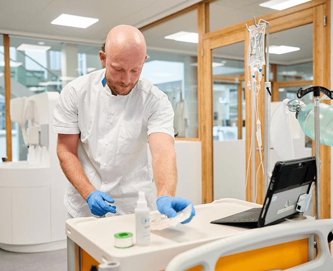 Zorgprofessional in het ziekenhuis